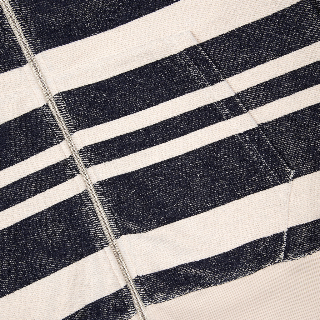 "on air" striped Zip Up
