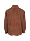 Kiton button-up suede jacket