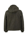 Ceccarelli high-collar hooded jacket