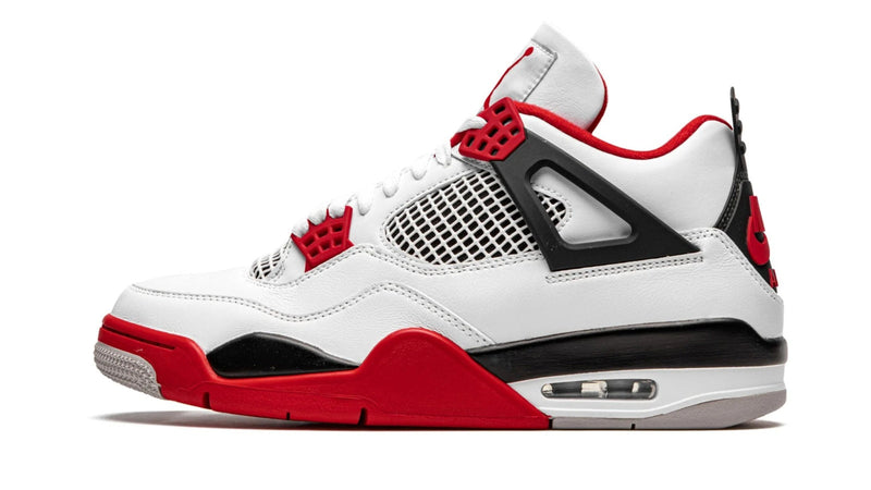 Air Jordan 4 Retro 'Fire Red' 2020 – OG Black & Fire Red Colorway with Cement Grey Accents