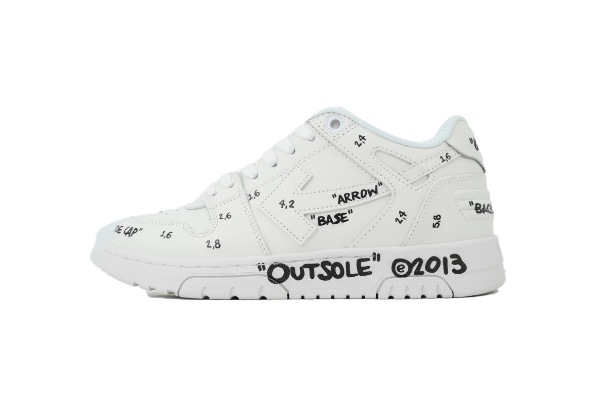 Off White Out of Office OOO Sneakers White Black OMIA189F25LEA0070110